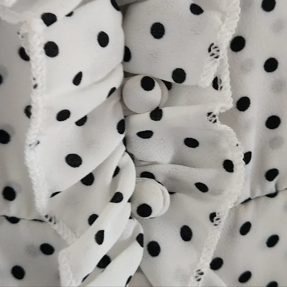 Free People Women's Polka Dot Blouse - Picture 10 of 14